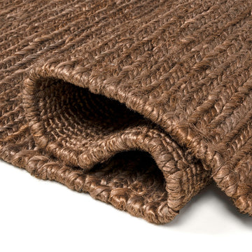 Griffin Rustic Farmhouse Woven Jute Solid Area Rug